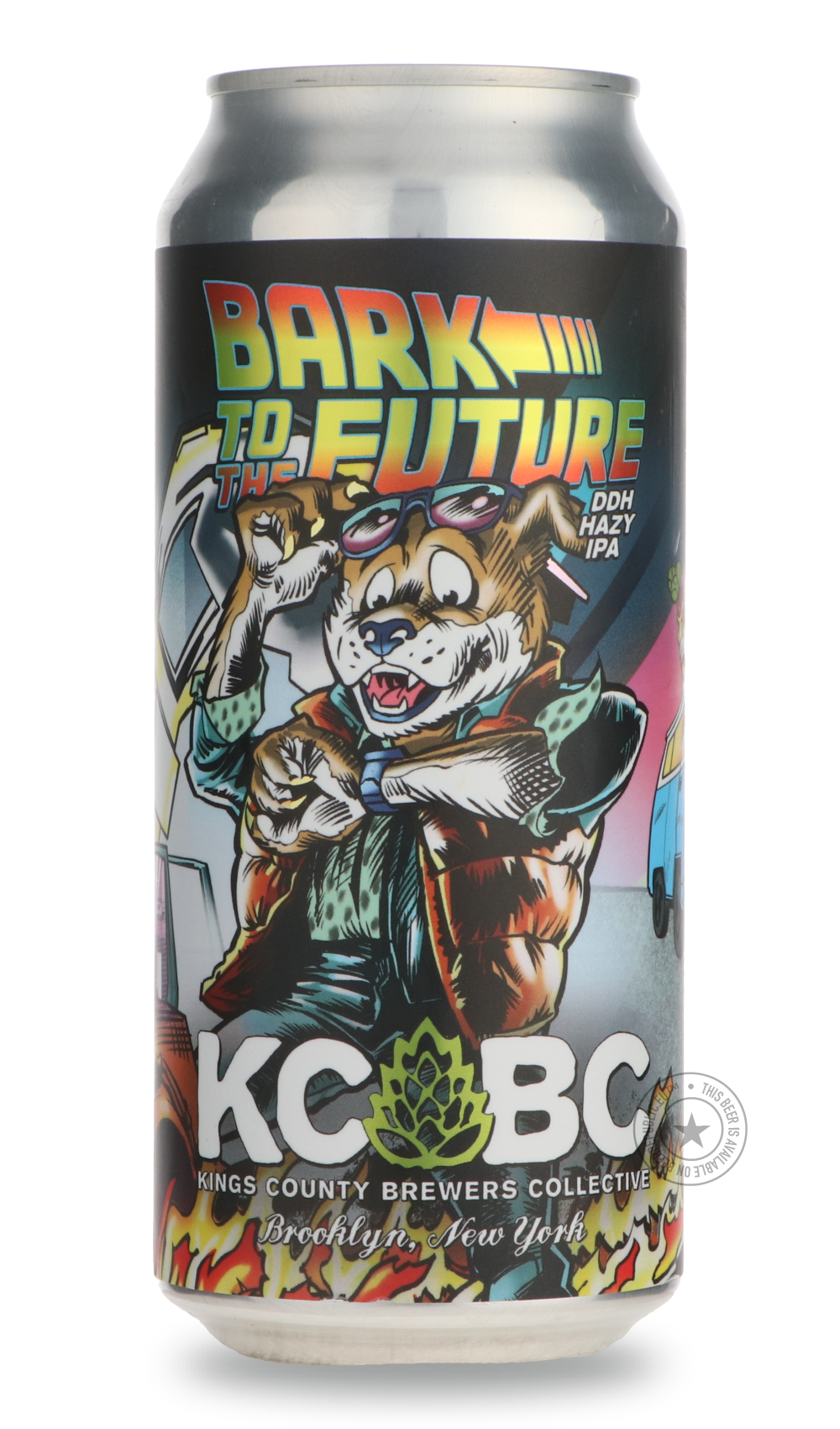 Bark To the Future by KCBC, beer label