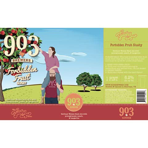 903 Brewers Forbidden Fruit Slushy Berliner Weisse Ale by 903 Brewers, beer label