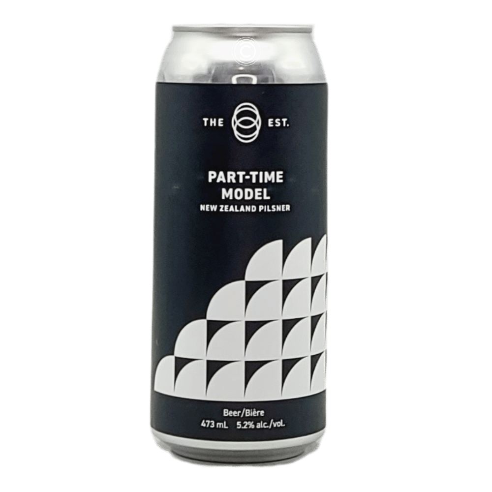Part-Time Model New Zealand Pilsner by The Establishment Brewing Company, beer label