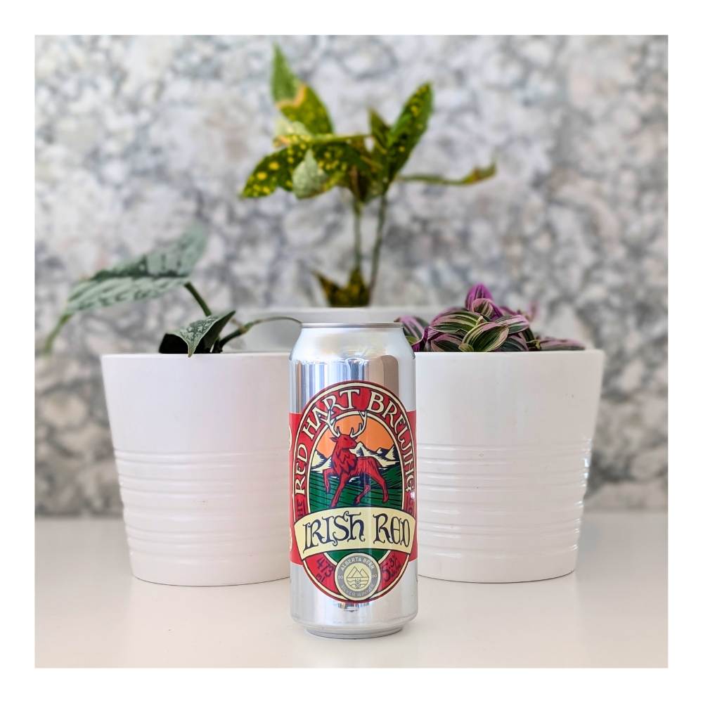 Irish Red by Red Hart Brewing, beer label
