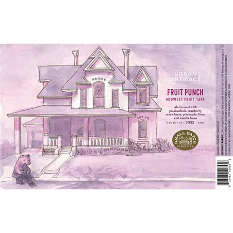 Urban Artifact Fruit Punch Midwest Fruit Tart Ale by Urban Artifact, beer label