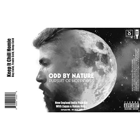 Odd By Nature Pursuit Of Hoppiness NEIPA by Odd By Nature Brewing, beer label