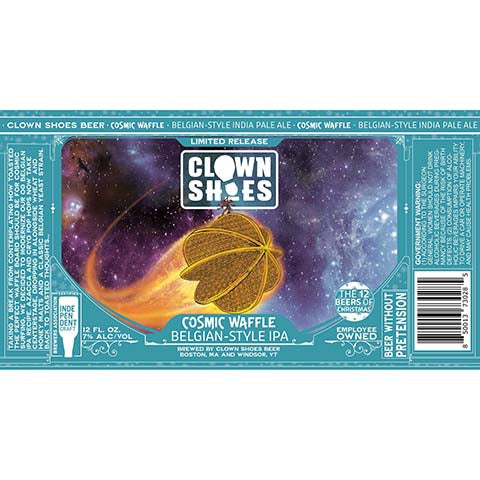 Clown Shoes Cosmic Waffle Belgian IPA by Clown Shoes, beer label