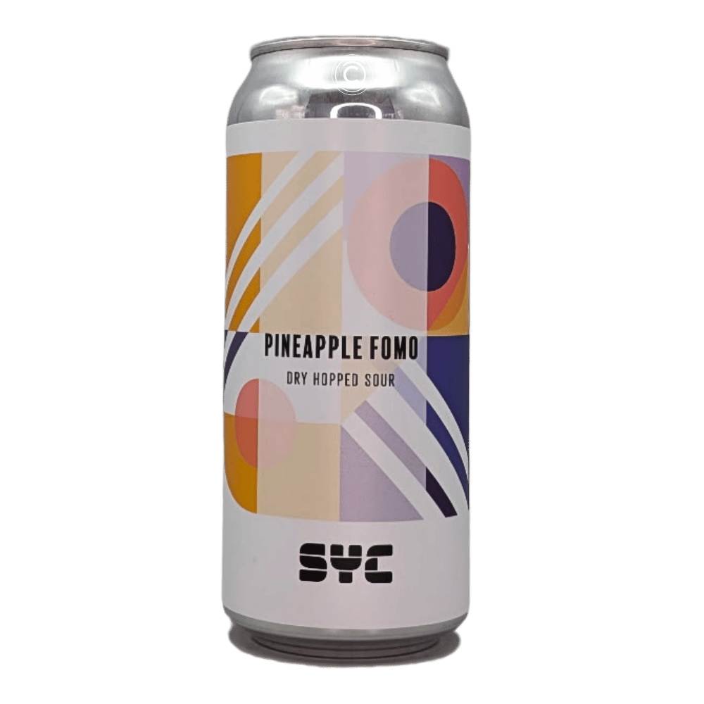 Pineapple F.O.M.O. Dry-Hopped Sour by SYC Brewing Co., beer label