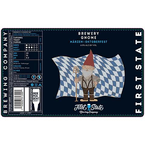 First State Brewery Gnome Marzen Oktoberfest by First State Brewing company, beer label