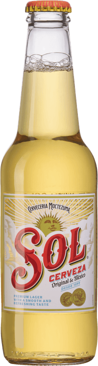 Sol by Cerveceria Moctezuma, beer label