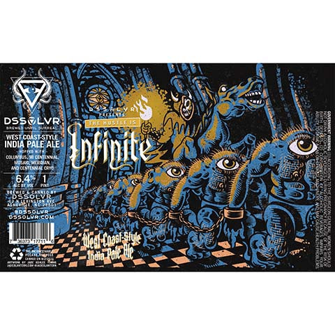 DSSOLVR The Hustle is Infinite IPA by DSSOLVR, beer label