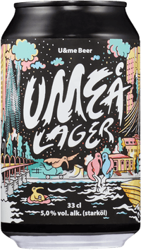 Umeå Lager by U and Me Beer, beer label