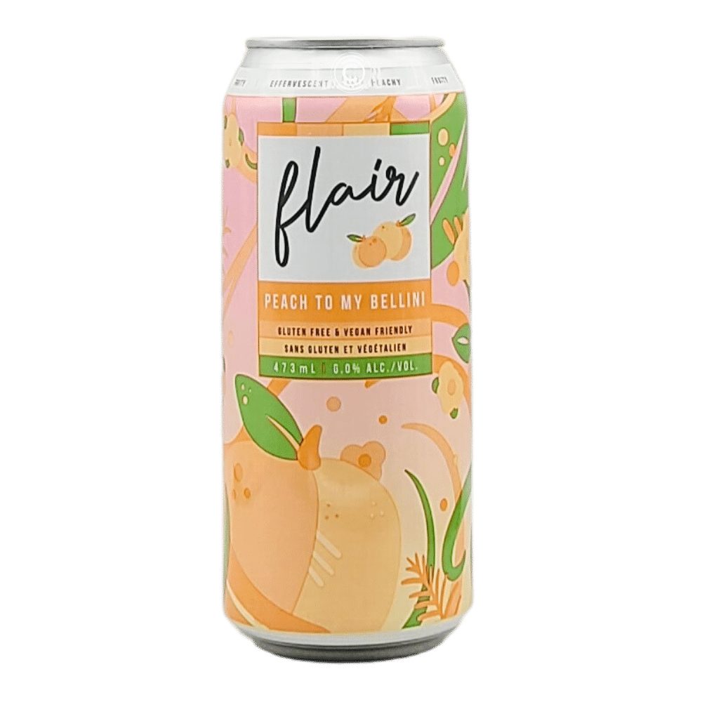 Peach to my Bellini Cider by Flair Cider, beer label