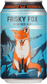 Frisky Fox Irish by The Uncharted Brewing Company, beer label