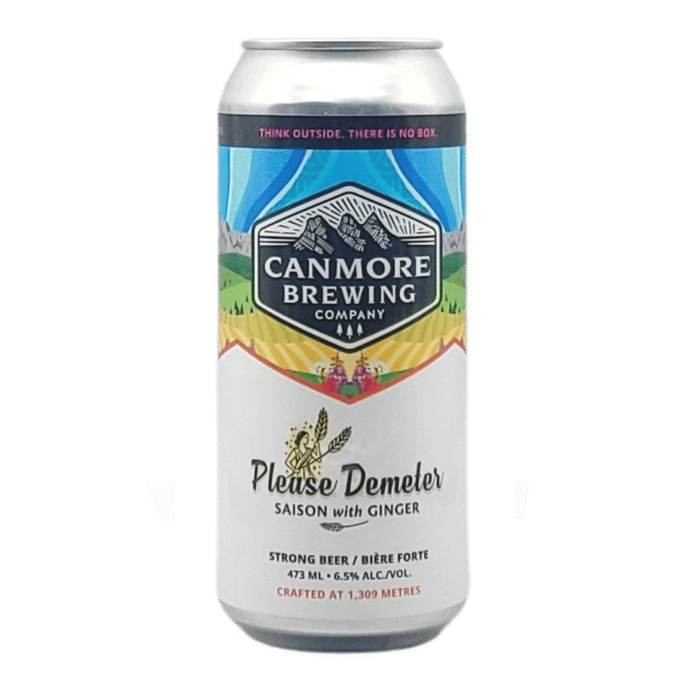 Please Demeter Belgian Saison by Canmore Brewing Company, beer label