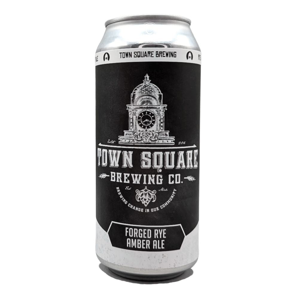 Forged Rye Amber Ale by Town Square Brewing Co., beer label