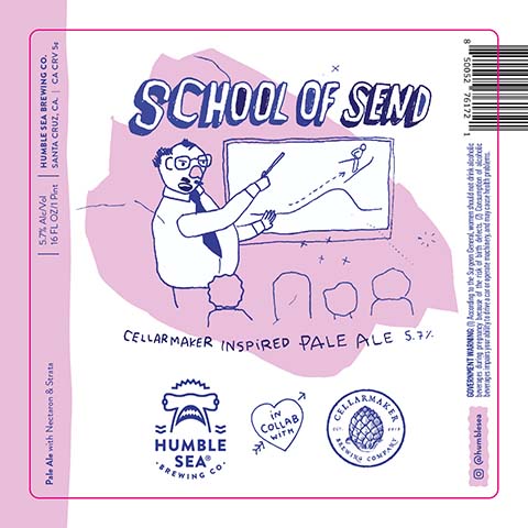 Humble Sea School Of Send Pale Ale by Humble Sea Brewing Co, beer label