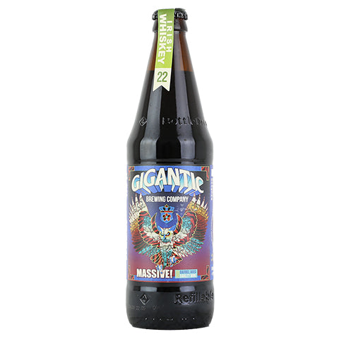 Gigantic Massive! Irish Whiskey Barrel-Aged Barley Wine 2022 by Gigantic Brewing Co, beer label