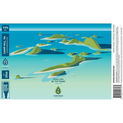 Ever Grain Shallow Be Thy Name DIPA by Ever Grain Brewing Co, beer label