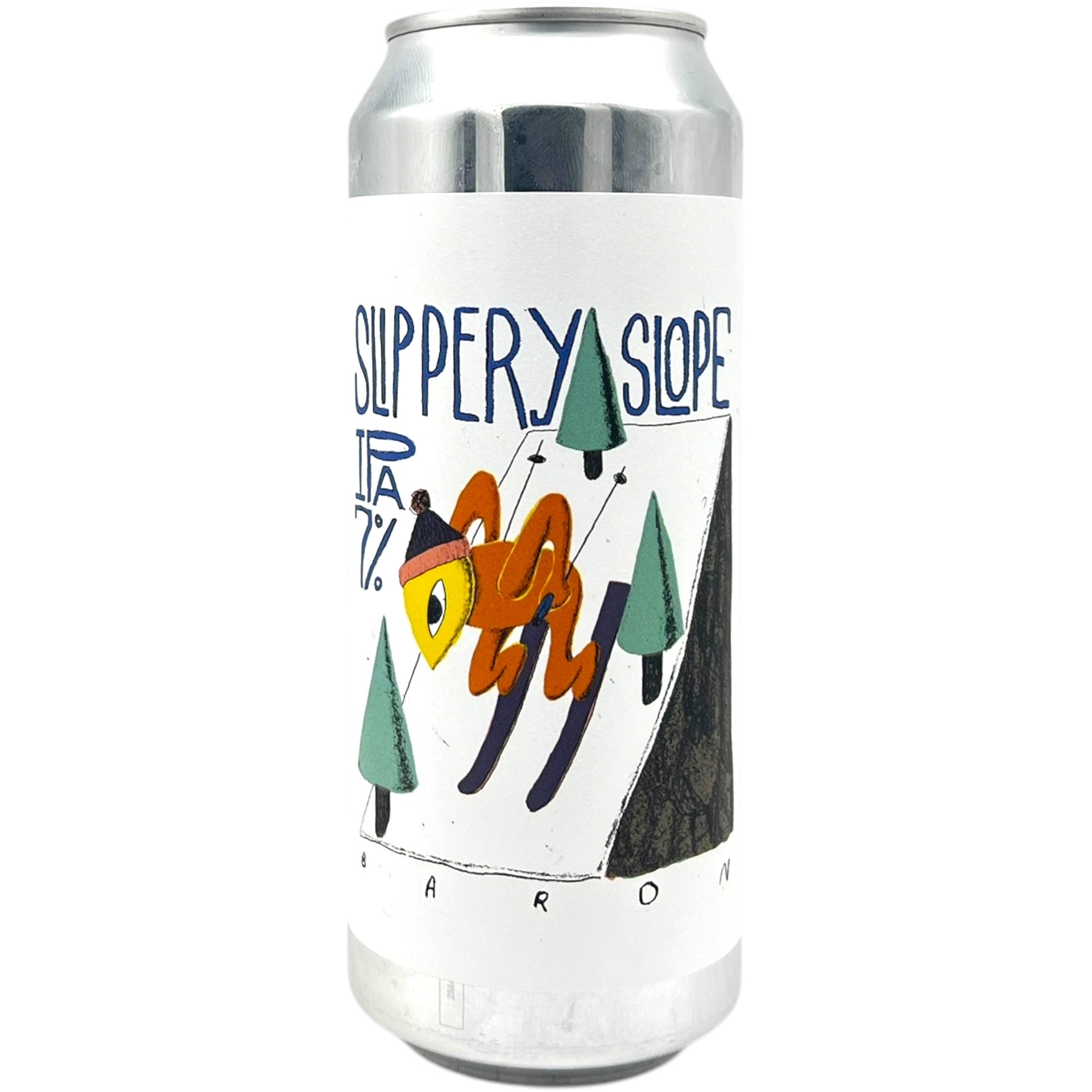 Baron Slippery Slope by Baron Brewing, beer label