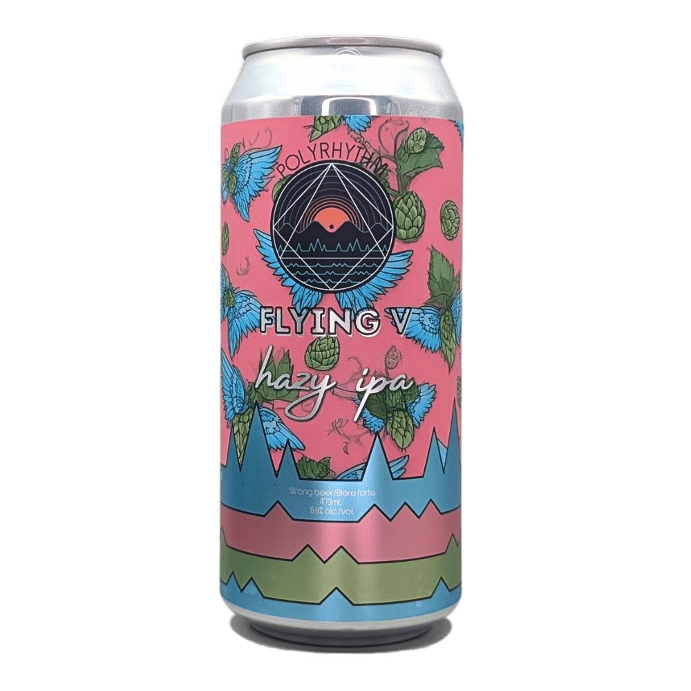 Flying V Hazy IPA by Polyrhythm Brewing, beer label