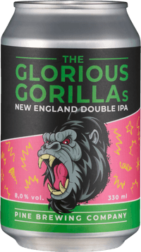The Glorious Gorillas by Pine Brewing Company, beer label