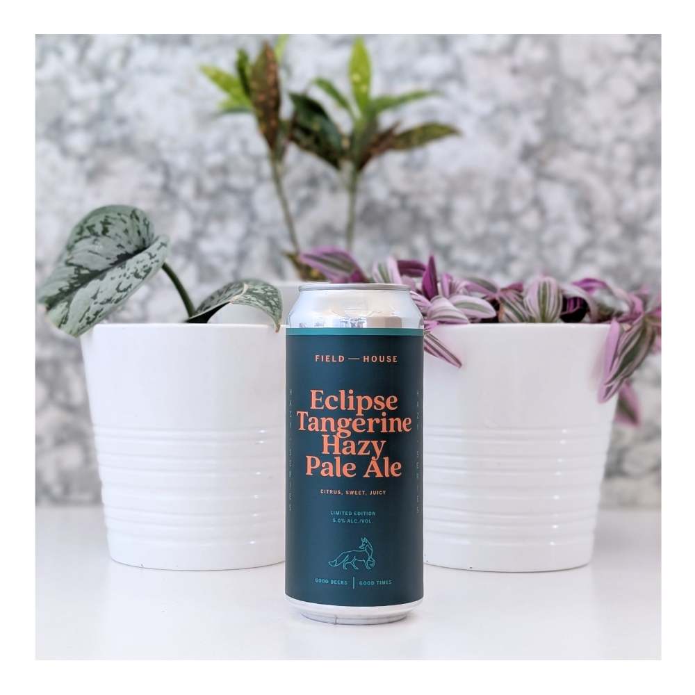 Eclipse Tangerine Hazy Pale Ale by Field House Brewing Co., beer label