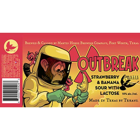 Martin House Outbreak Sour by Martin House Brewing Company, beer label