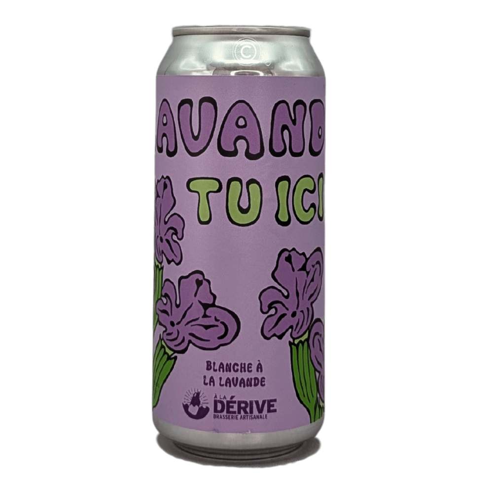 Artisanale Lavande-tu ici? Lavender Witbier by A La Derive Brasserie Artisanal, beer label
