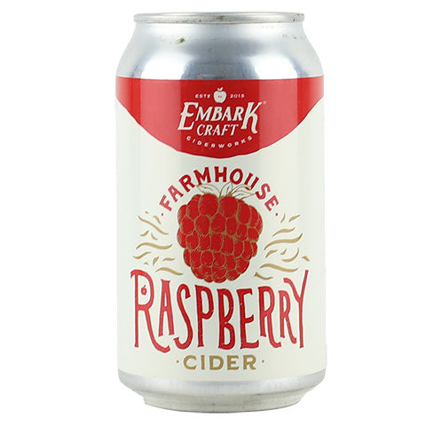 Embark Craft Farmhouse Raspberry Cider by Embark Craft Ciderworks, beer label