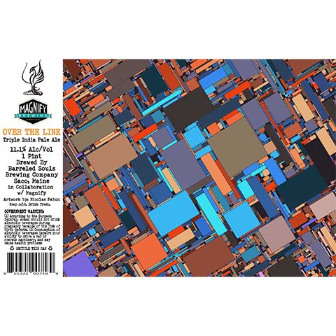 Barreled Souls Over The Line TIPA by Barreled Souls Brewing Company LLC, beer label