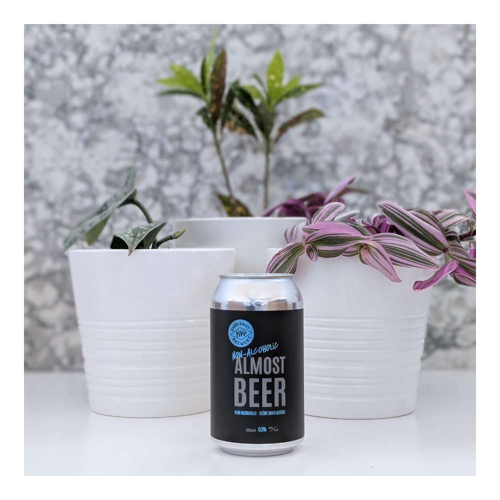 Almost Beer Non-Alcoholic Lager by Hard Knox Brewing, beer label