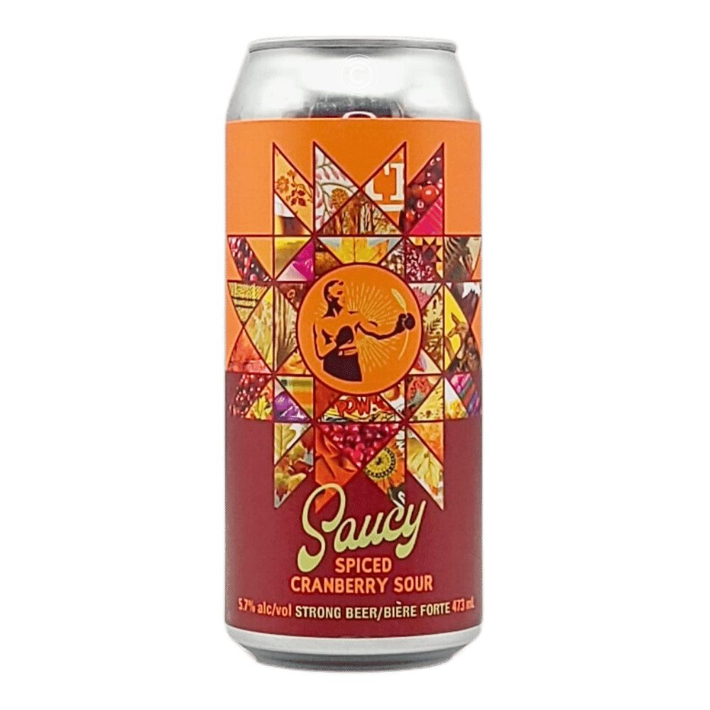 Saucy Cranberry Sour by Campio Brewing, beer label