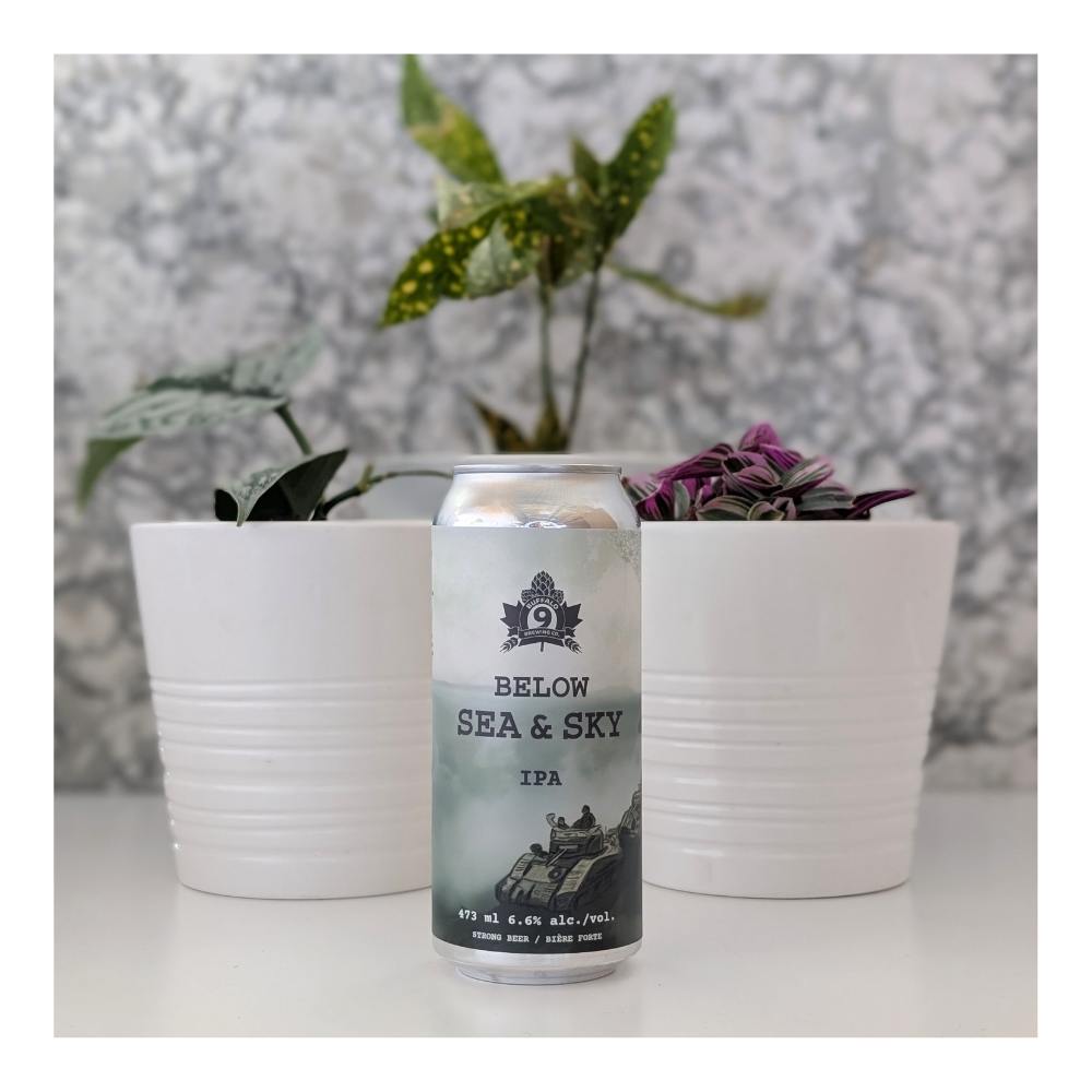 Sea & Sky IPA by Buffalo 9 Brewing, beer label