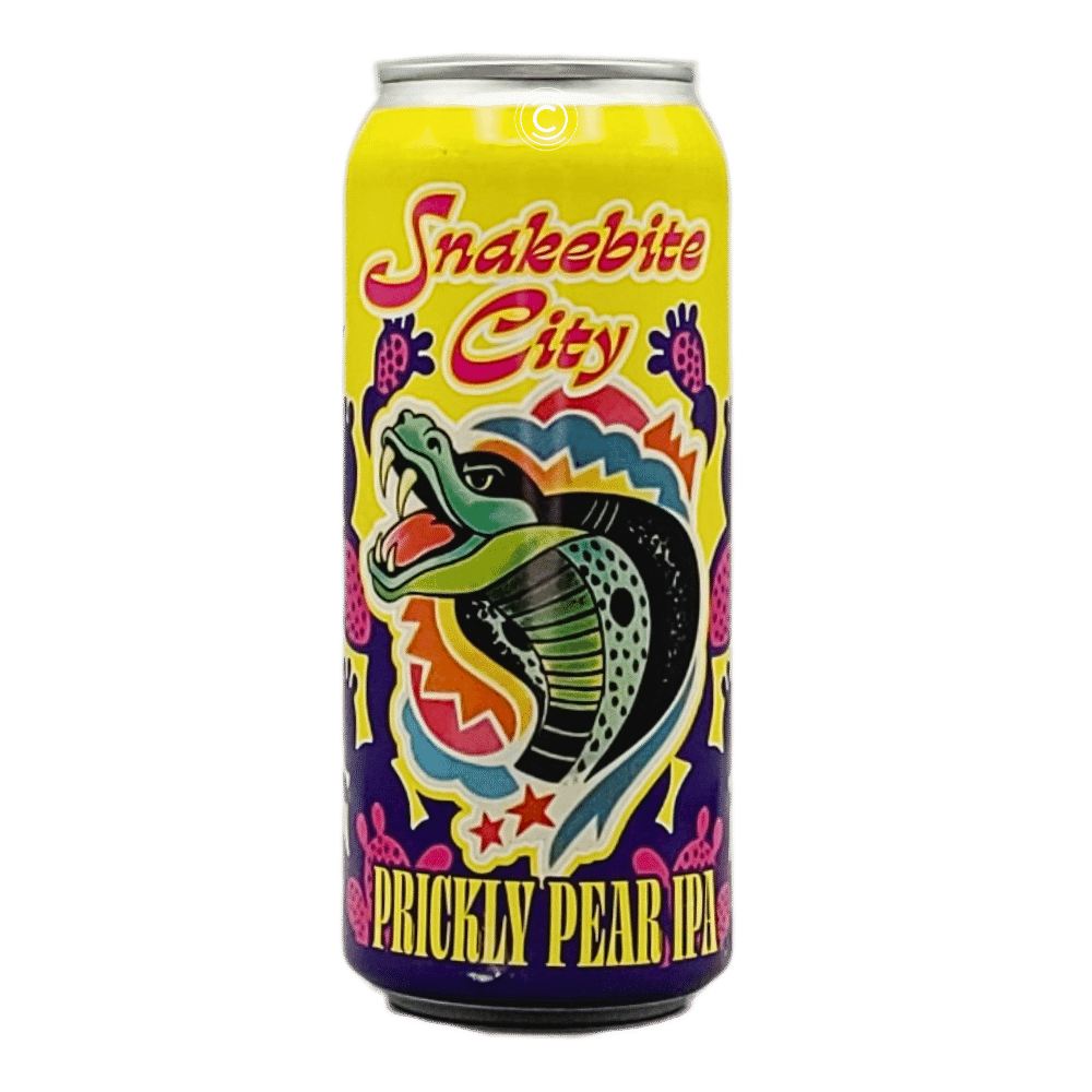 Snakebite City Prickly Pear IPA by Refined Fool Brewing Company, beer label