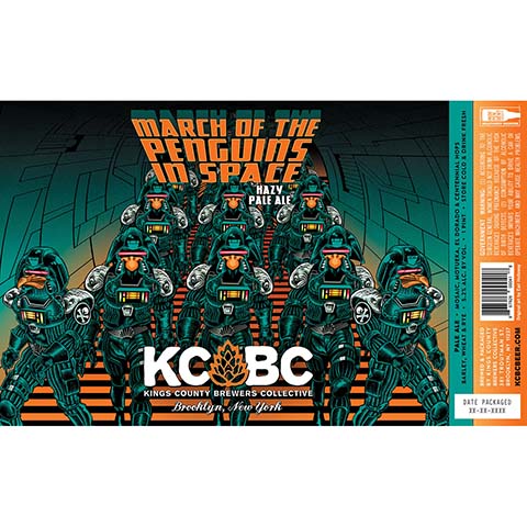 Kings County Brewers Collective March Of The Penguins In Space by Kings County Brewers Collective, beer label