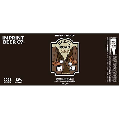Imprint Rocky Road Stout by Imprint Beer Company, beer label