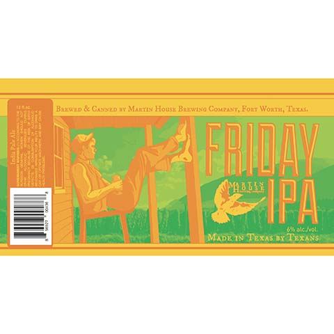Martin House Friday IPA by Martin House Brewing Company, beer label