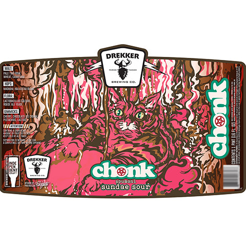 Drekker Chonk Spumoni Sour by Drekker Brewing Company, beer label