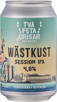Wästkust by Två Feta Grisar, beer label