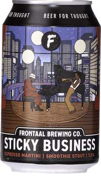 Frontaal Sticky Business Espresso Martini by Brouwerij Frontaal, beer label