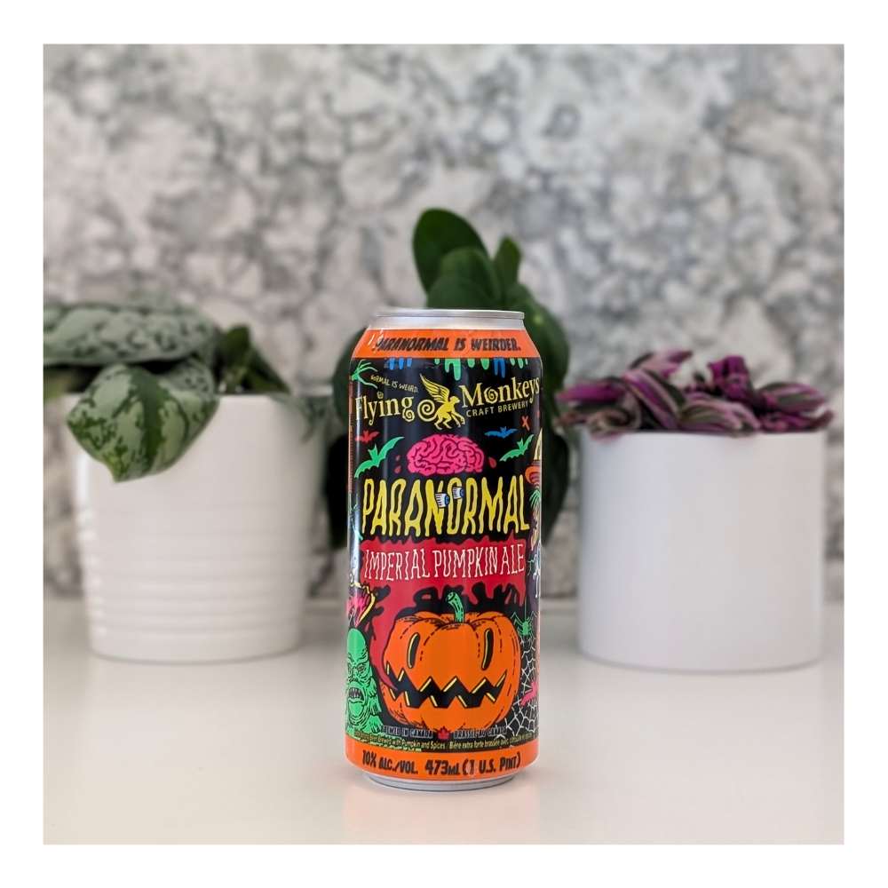 Paranormal Imperial Pumpkin Ale by Flying Monkeys Craft Brewery, beer label