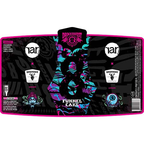 Drekker Funnel Cake DrekkerFest 8 Release by Drekker Brewing Company, beer label