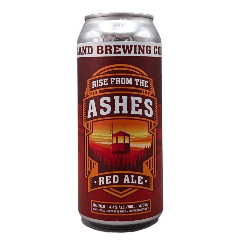 Rise From the Ashes Amber Ale by Dog Island Brewing, beer label