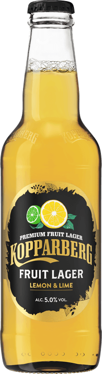 Kopparberg Fruit Lager Lemon & Lime by Kopparbergs Bryggeri, beer label