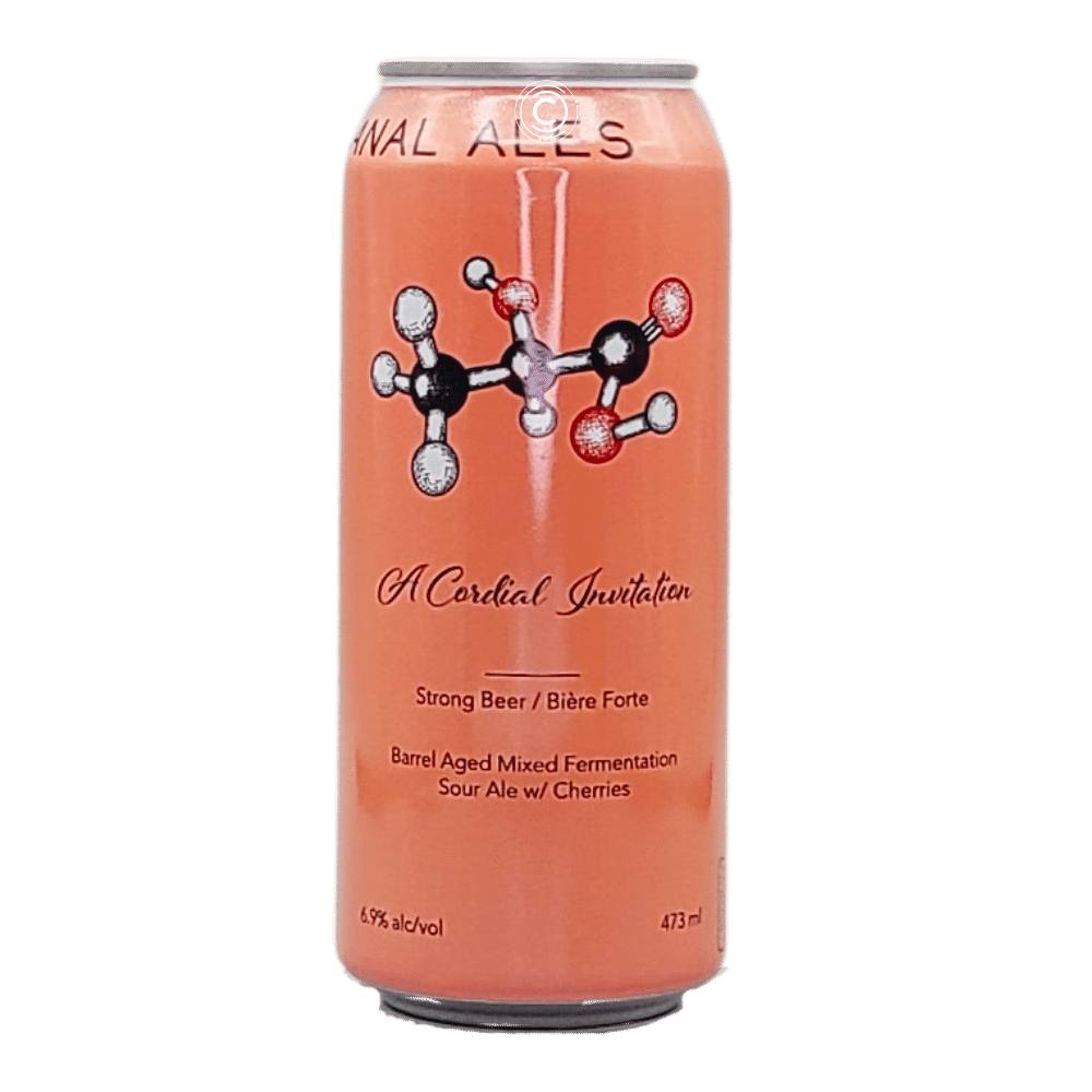 A Cordial Invitation Fruited Sour by Trial & Ale Brewing Company, beer label