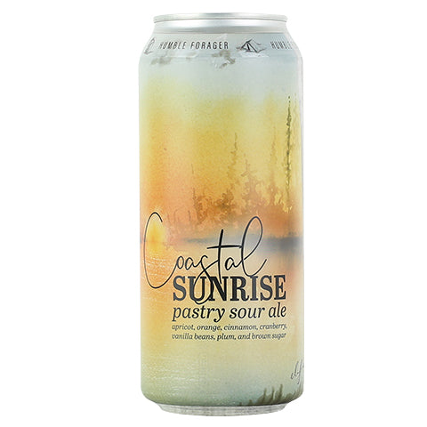 Humble Forager Coastal Sunrise (v7) Apricot, Orange, Plum, Cranberry, Vanilla Beans, Cinnamon, Brown Sugar by Humble Forager Brewery, beer label