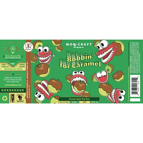 Mobcraft Bobbin' for Caramel Sour by MobCraft Beer, beer label