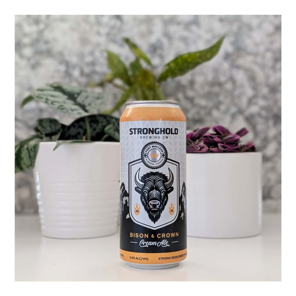 Bison & Crown Cream Ale by Stronghold Brewing Co., beer label