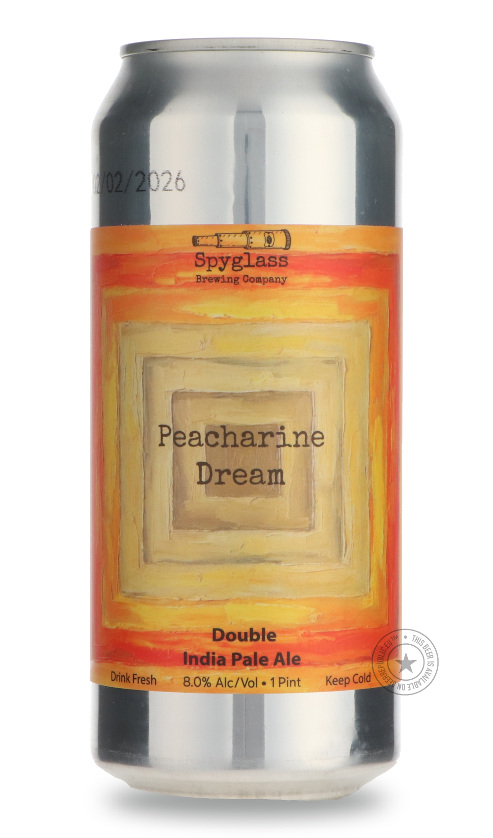 Peacharine Dream by Spyglass Brewing Company, beer label
