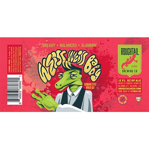 Roughtail Weiss Weiss Baby Wheat Ale by Roughtail Brewing, beer label