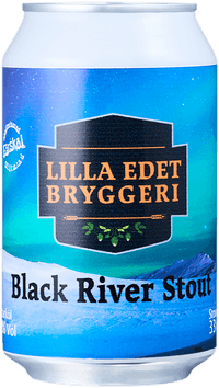 Lilla Edet Bryggeri Black River by Grästorps bryggeri, beer label