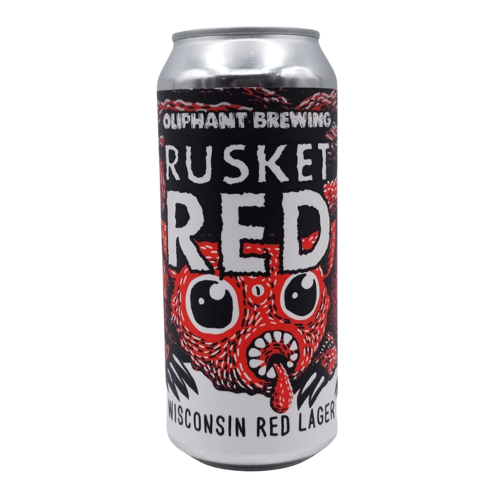 Rusket Red by Oliphant Brewing, beer label