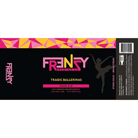 Frenzy Tragic Ballerinas Sour Ale by Frenzy Brewing Company, beer label